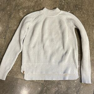 Tentree chunky sweater, cream, S, organic cotton and wool